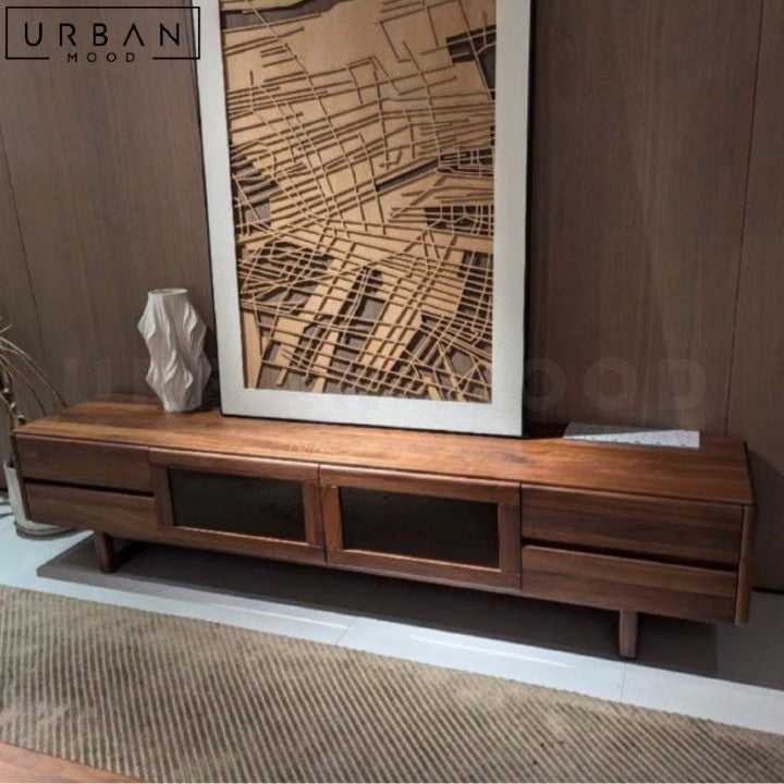 REECE Modern Solid Wood TV Console