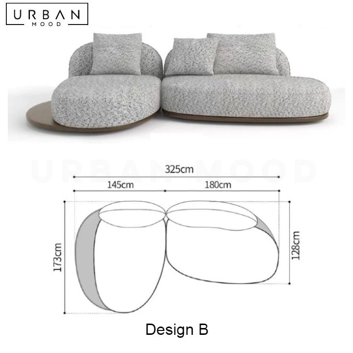 REI Japandi Fabric Sofa