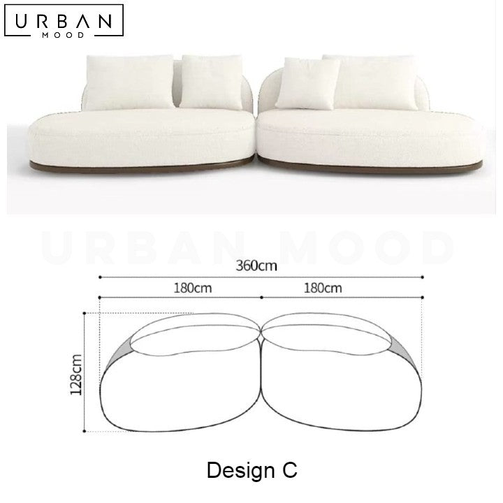 REI Japandi Fabric Sofa