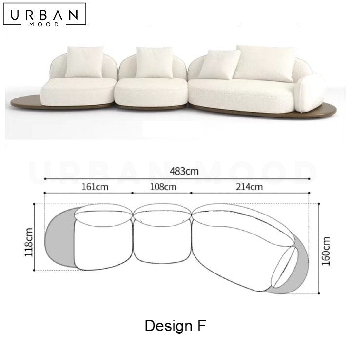 REI Japandi Fabric Sofa