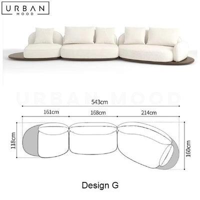 REI Japandi Fabric Sofa