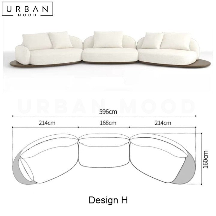 REI Japandi Fabric Sofa