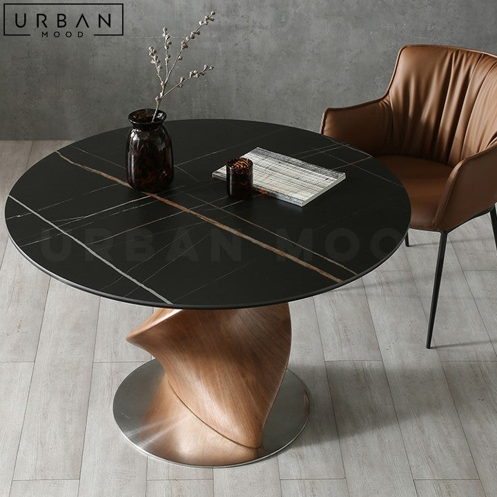 RENAUD Modern Sintered Stone Round Dining Table