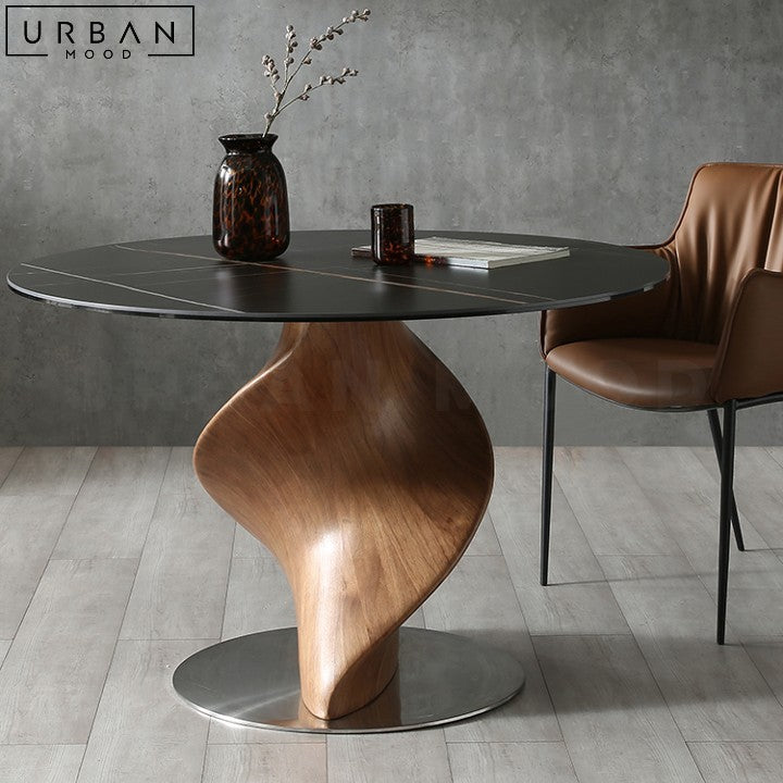 RENAUD Modern Sintered Stone Round Dining Table