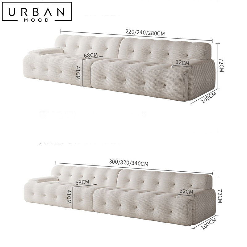 RENZO Modern Fabric Sofa