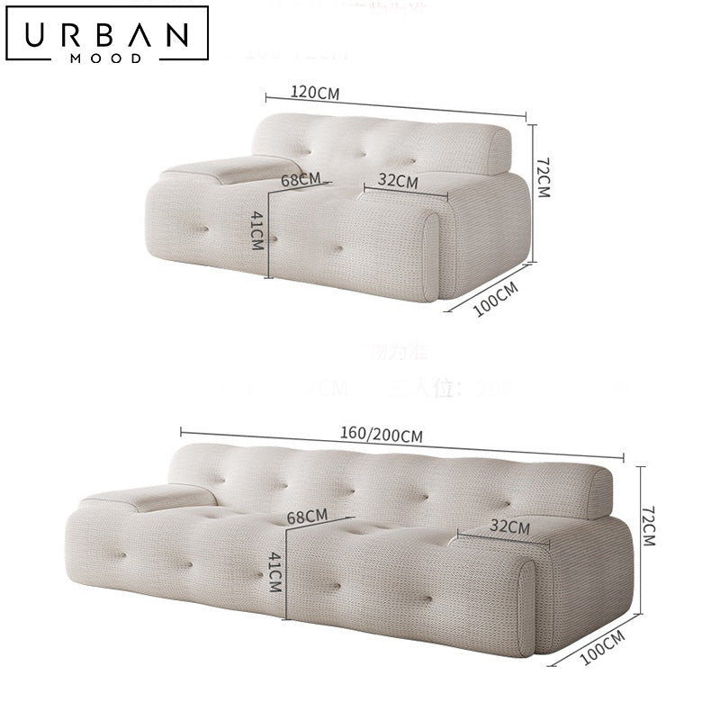 RENZO Modern Fabric Sofa