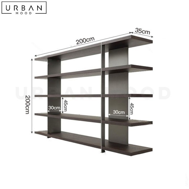 ENDIZ Modern Solid Wood Bookshelf