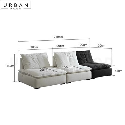 REYNOLD Modern Modular Boucle Sofa
