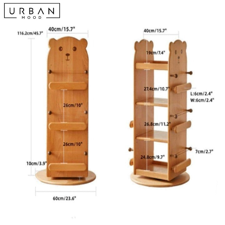 RHEE Revolving Solid Wood Shelf