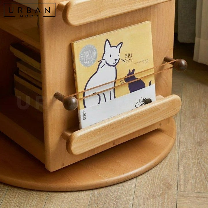RHEE Revolving Solid Wood Shelf