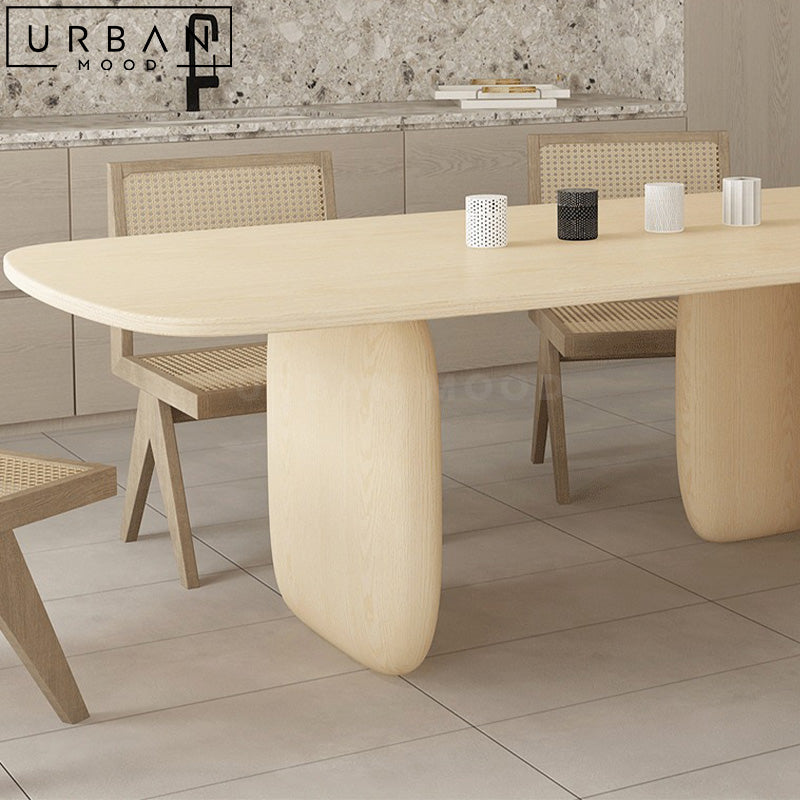 RIAN Modern Solid Wood Dining Table