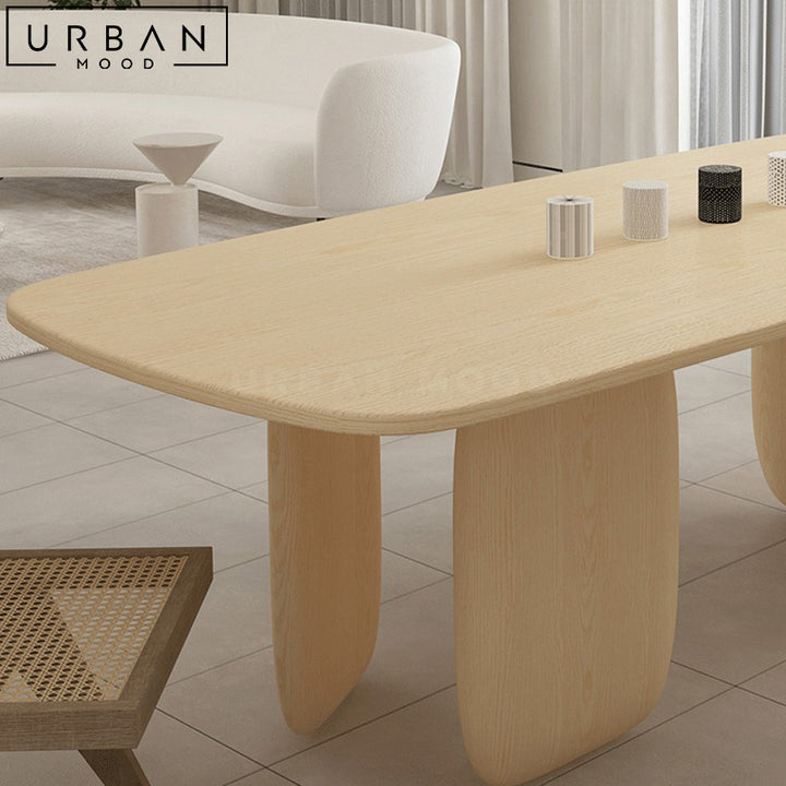 RIAN Modern Solid Wood Dining Table