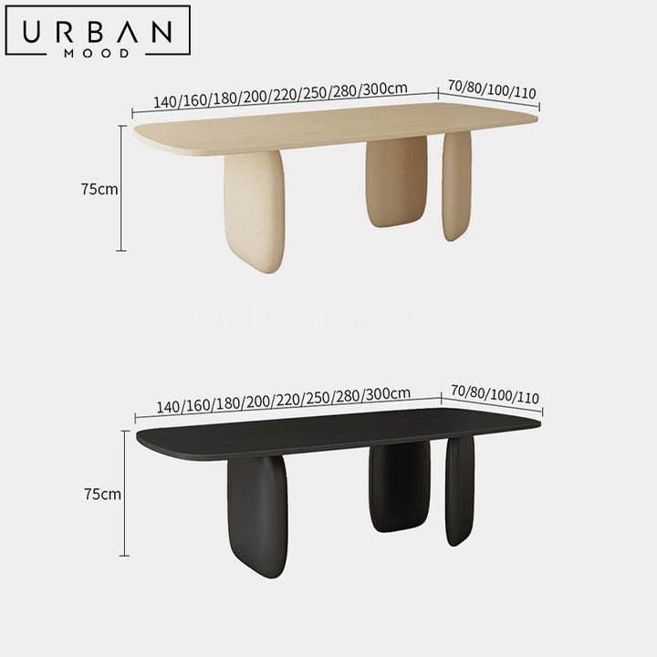 RIAN Modern Solid Wood Dining Table