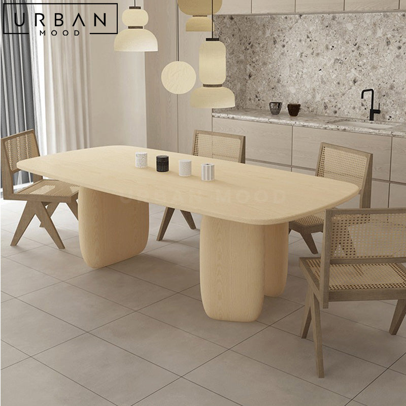 RIAN Modern Solid Wood Dining Table