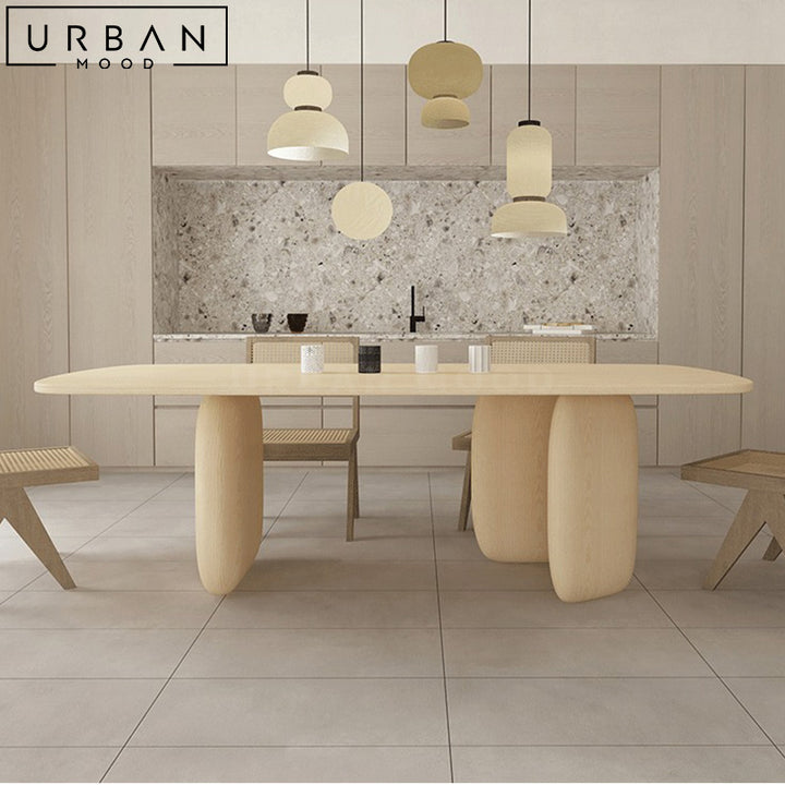 RIAN Modern Solid Wood Dining Table