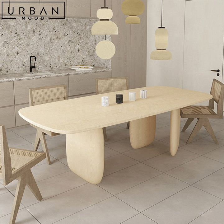 RIAN Modern Solid Wood Dining Table