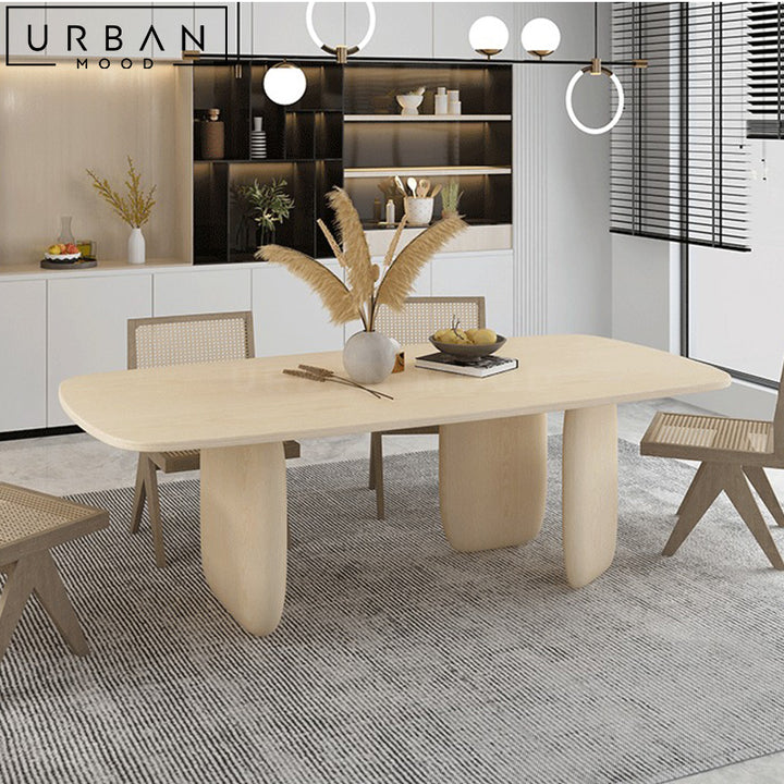 RIAN Modern Solid Wood Dining Table