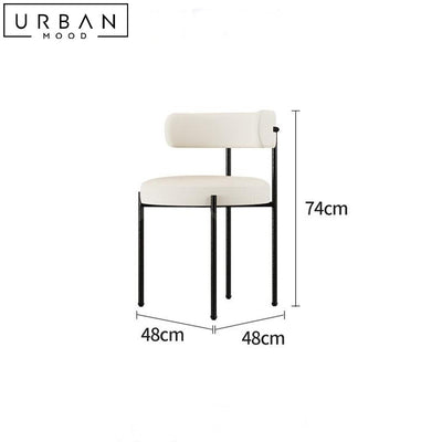 RIDAN Modern Leather Dining Chair