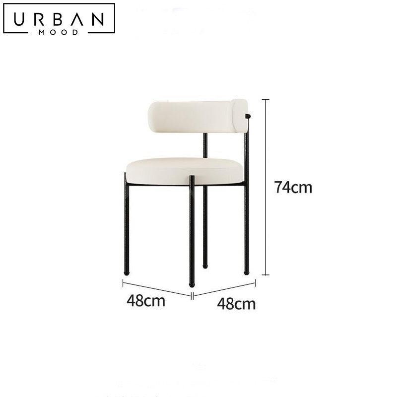 RIDAN Modern Leather Dining Chair