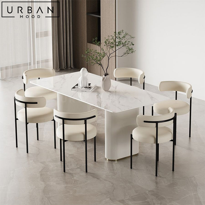 RIDAN Modern Leather Dining Chair