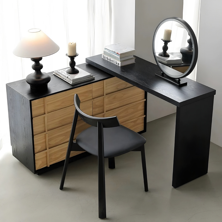 RIELA Modern Solid Wood Vanity Set - Urban Mood Singapore
