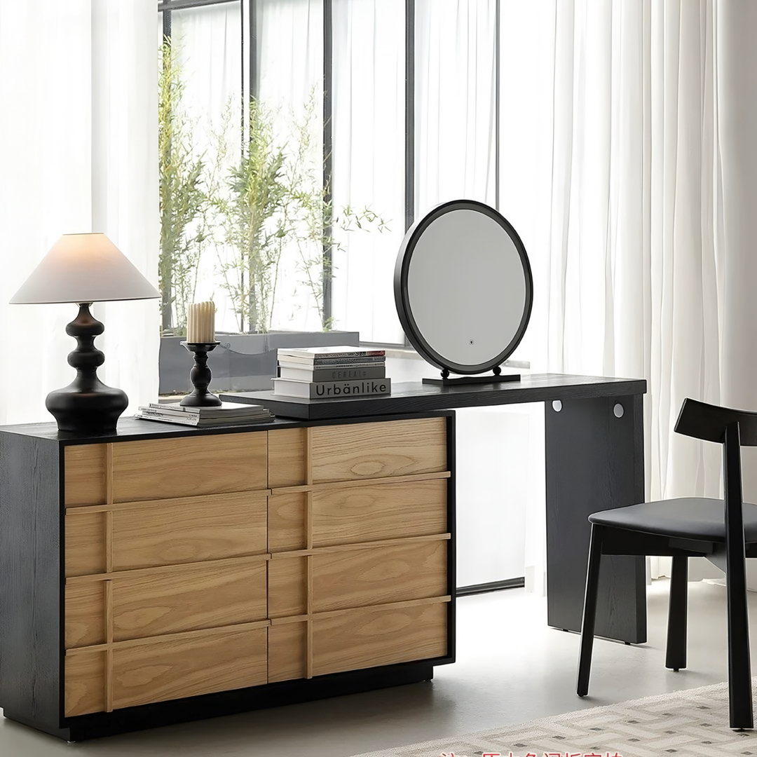 RIELA Modern Solid Wood Vanity Set - Urban Mood Singapore