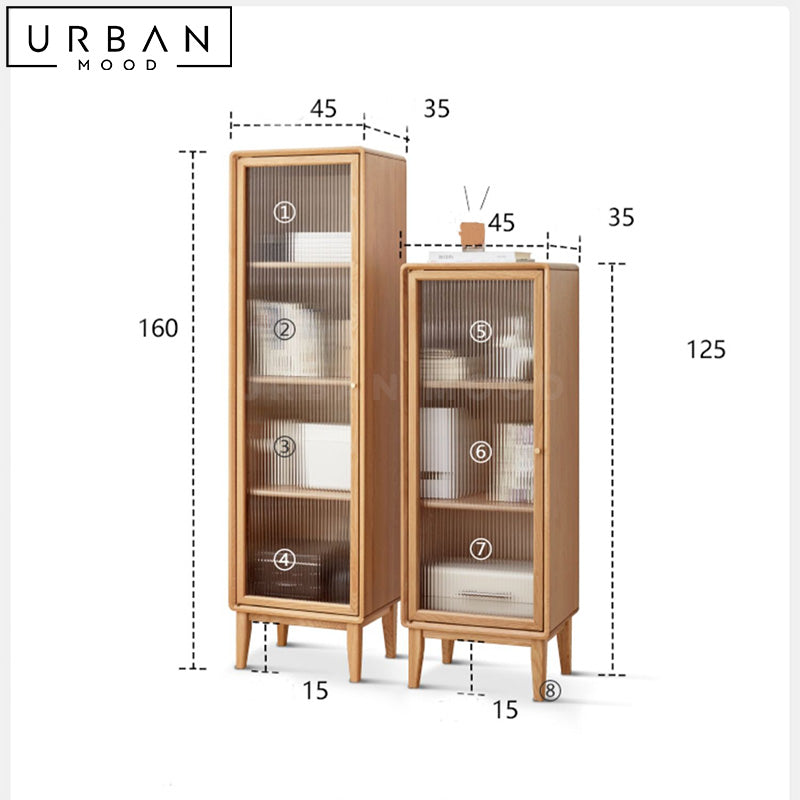 RIETA Japandi Solid Wood Side Cabinet