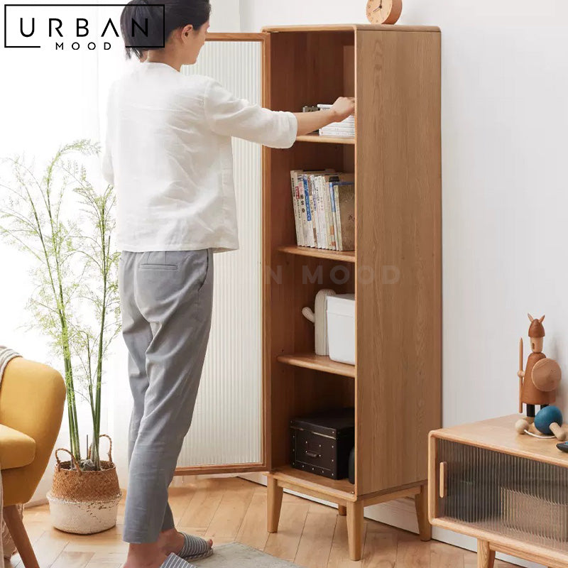 RIETA Japandi Solid Wood Side Cabinet