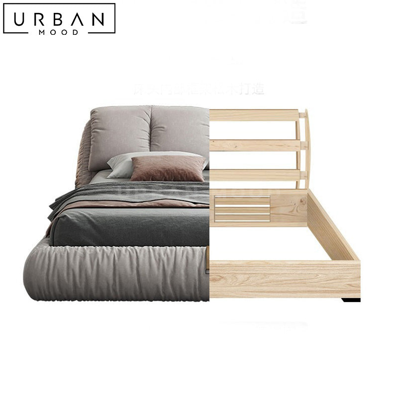 RIGAL Modern Leather Bedframe