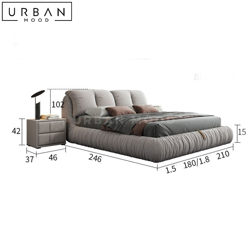 RIGAL Modern Leather Bedframe