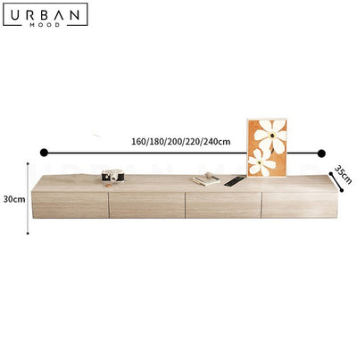 ROBB Modern Travertine TV Console