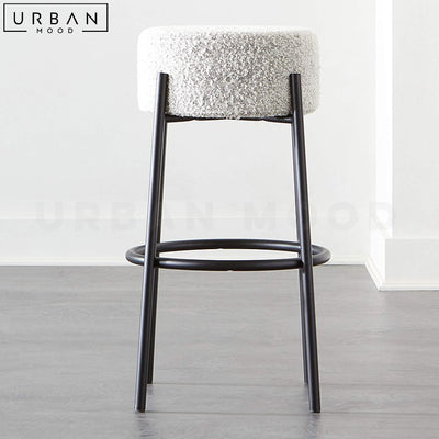 ROBYN Modern Boucle Bar Stool