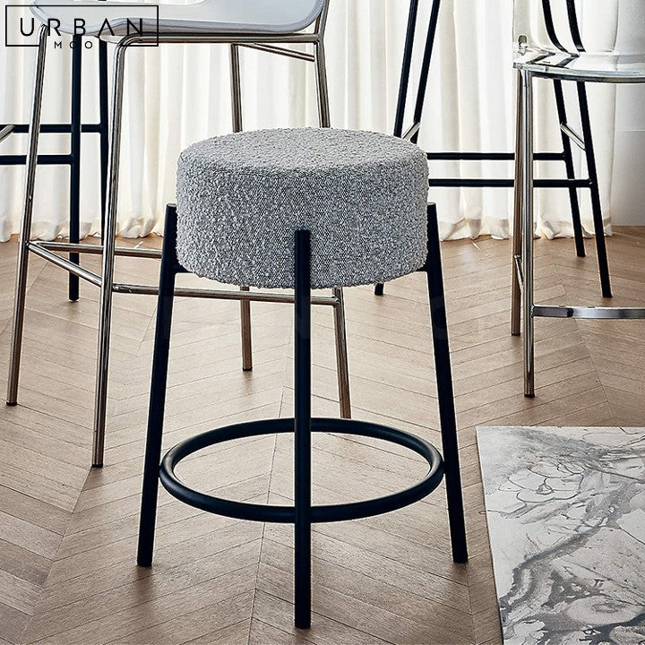 ROBYN Modern Boucle Bar Stool