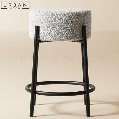 ROBYN Modern Boucle Bar Stool