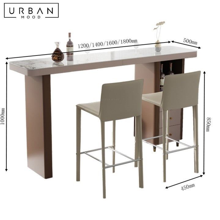 ROGIC Modern Sintered Stone Bar Table