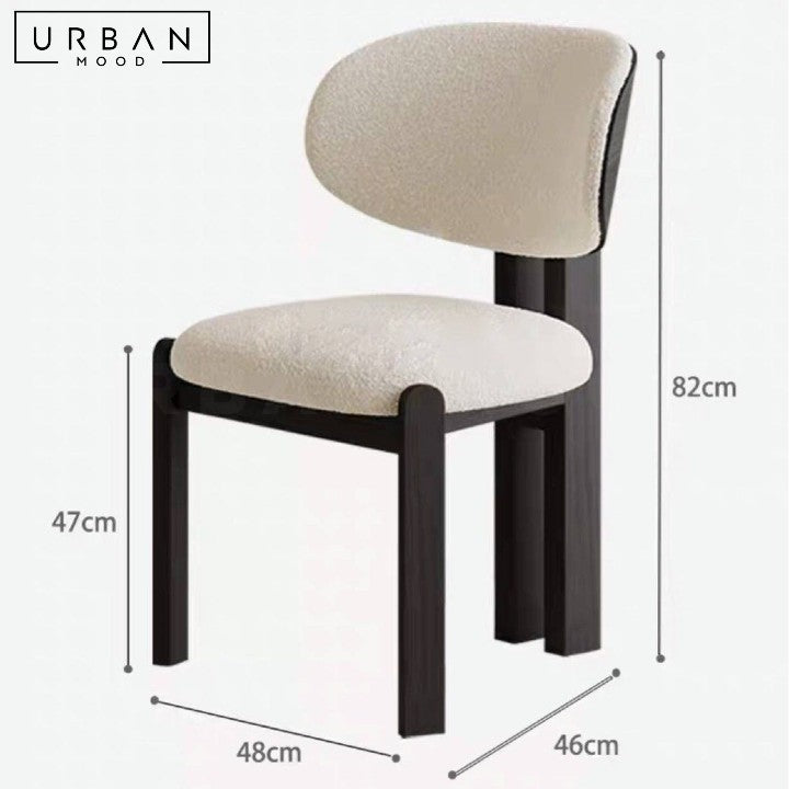 ROJAS Modern Boucle Dining Chair