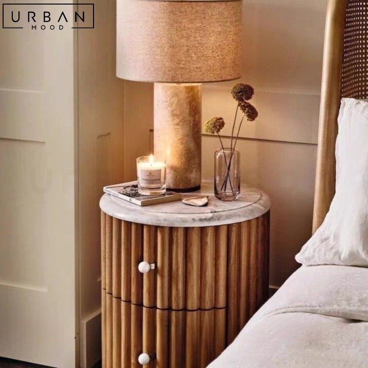 ROLDAN Modern Solid Wood Bedside Table