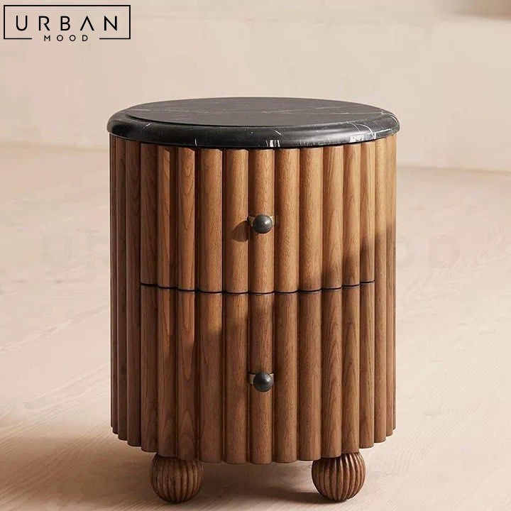 ROLDAN Modern Solid Wood Bedside Table