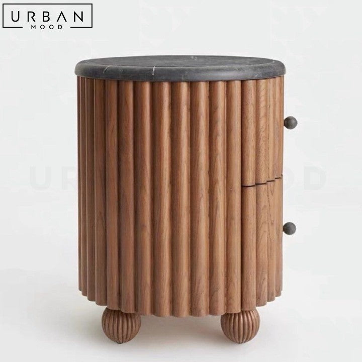 ROLDAN Modern Solid Wood Bedside Table