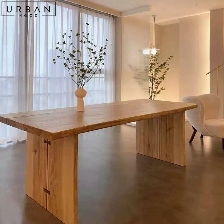 ROLON Japandi Solid Wood Dining Table