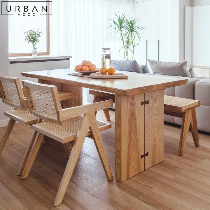 ROLON Japandi Solid Wood Dining Table