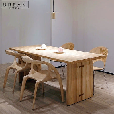 ROLON Japandi Solid Wood Dining Table