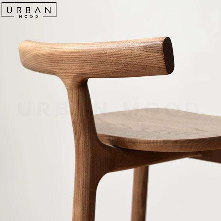 ROMANA Modern Solid Wood Bar Stool