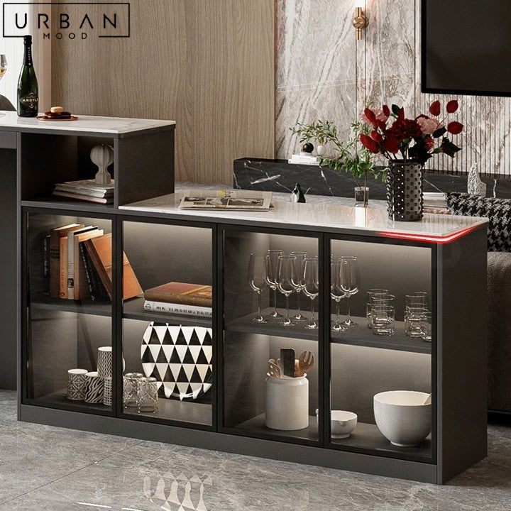 ROMANO Modern Sintered Stone Bar Table Cabinet