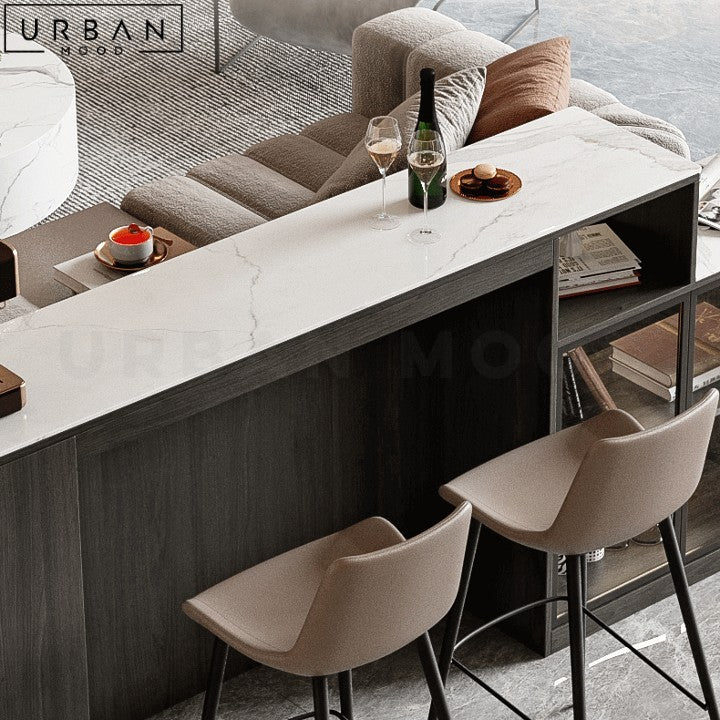 ROMANO Modern Sintered Stone Bar Table Cabinet