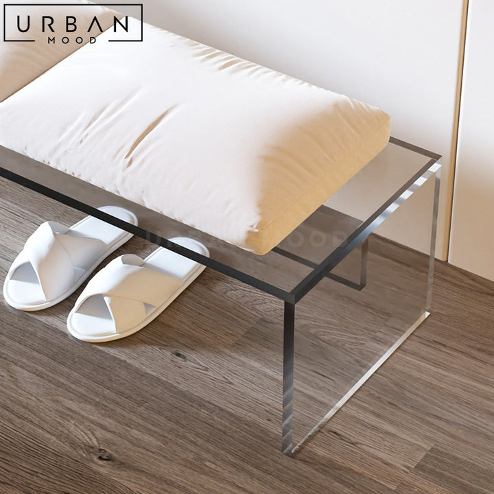 RON Modern Acrylic Bench