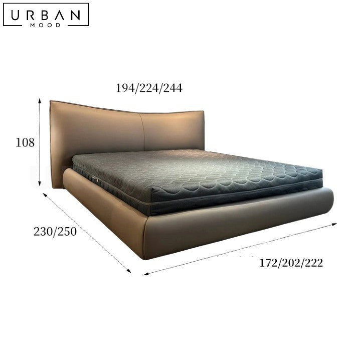 ROQUE Modern Leather Bedframe