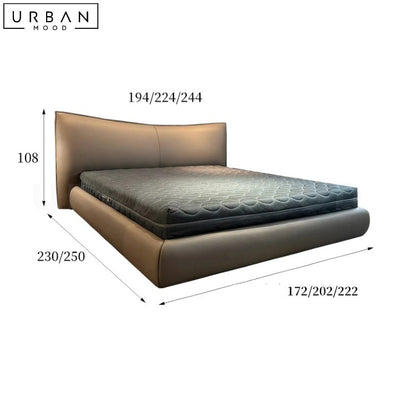 ROQUE Modern Leather Bedframe