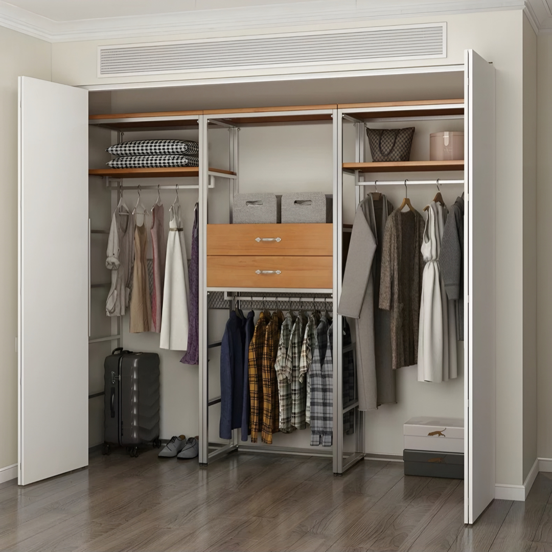 ROSETTE Modern Open Concept Wardrobe - Urban Mood Singapore