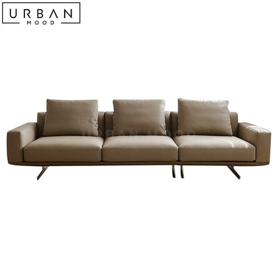 ROTHMAN Modern Leather Sofa